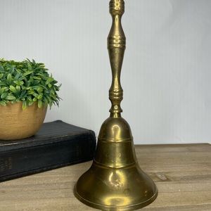 Vintage Brass Bell 9.5” Tall